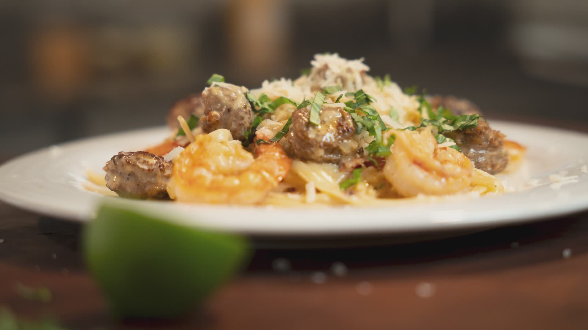 Spicy Cajun pasta loaded with shrimp and andouille sausage