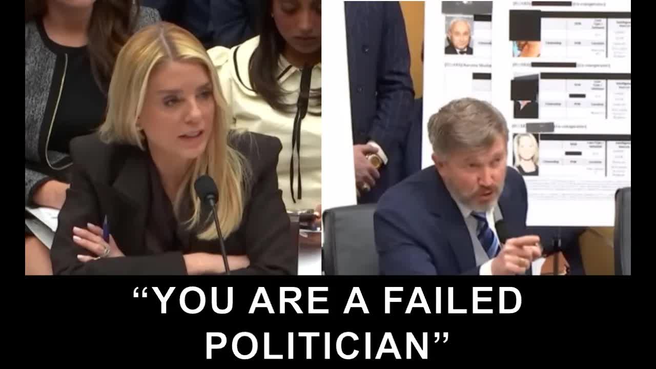 Thomas Massie attacks Pam Bondi on Epstein
