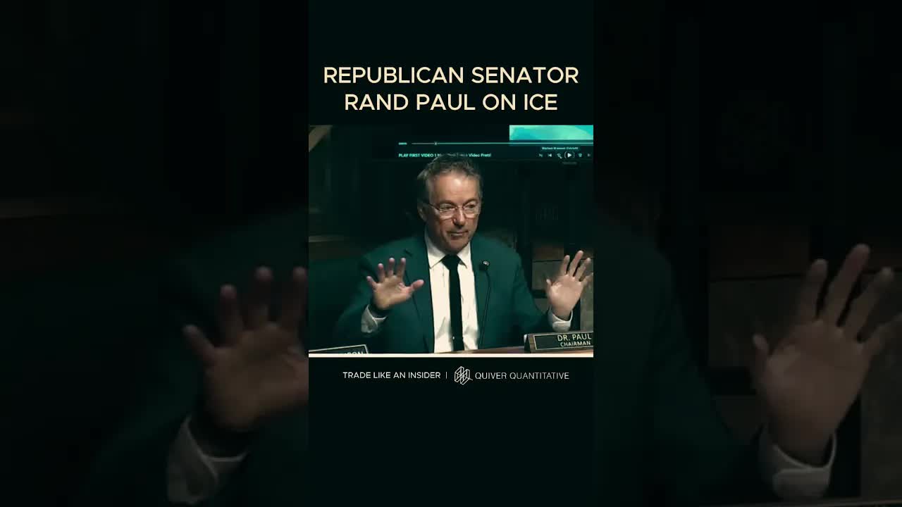 JUST IN: Republican Senator Rand Paul criticizes ICE
