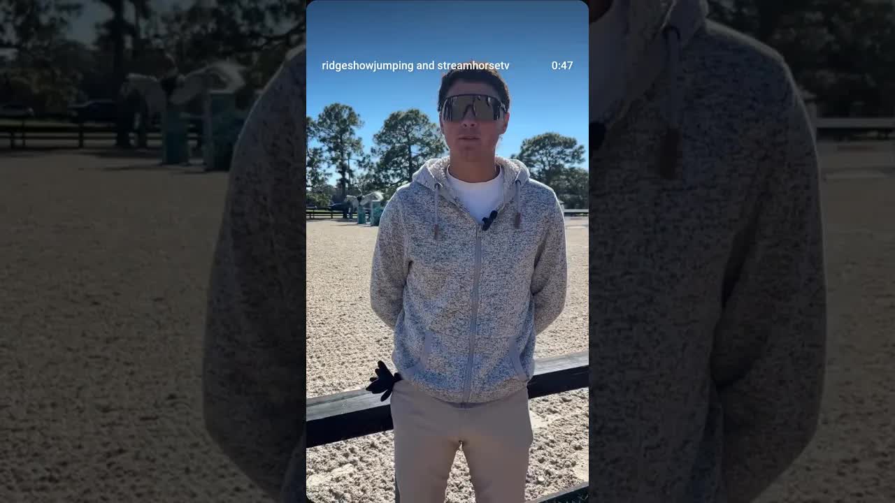 Last week’s Grand Prix winner Juan Vegas talking about his ride with Clarisimo 🦄