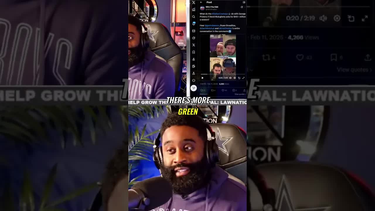 Cowboys' Pickens! GP's Stats & Agent Secrets REVEALED! #shorts