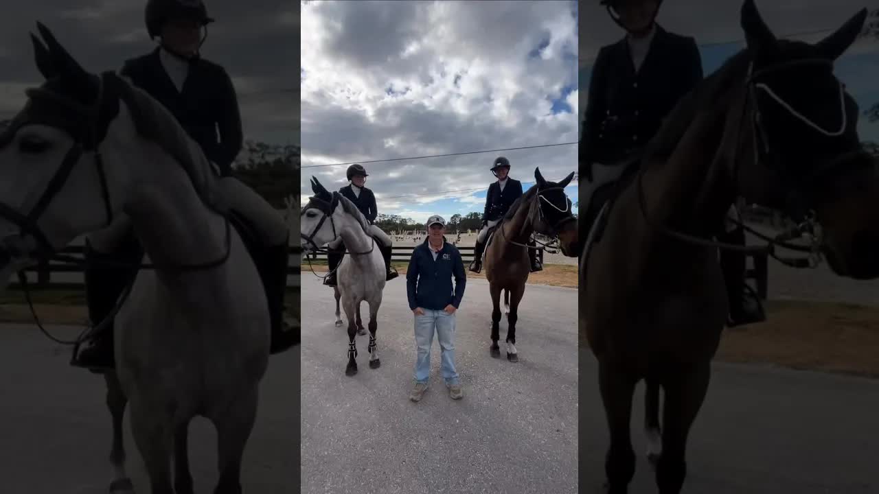Meet a few of our horses & riders from Montana, including Segway the one-eyed Hunter jumper 🐎