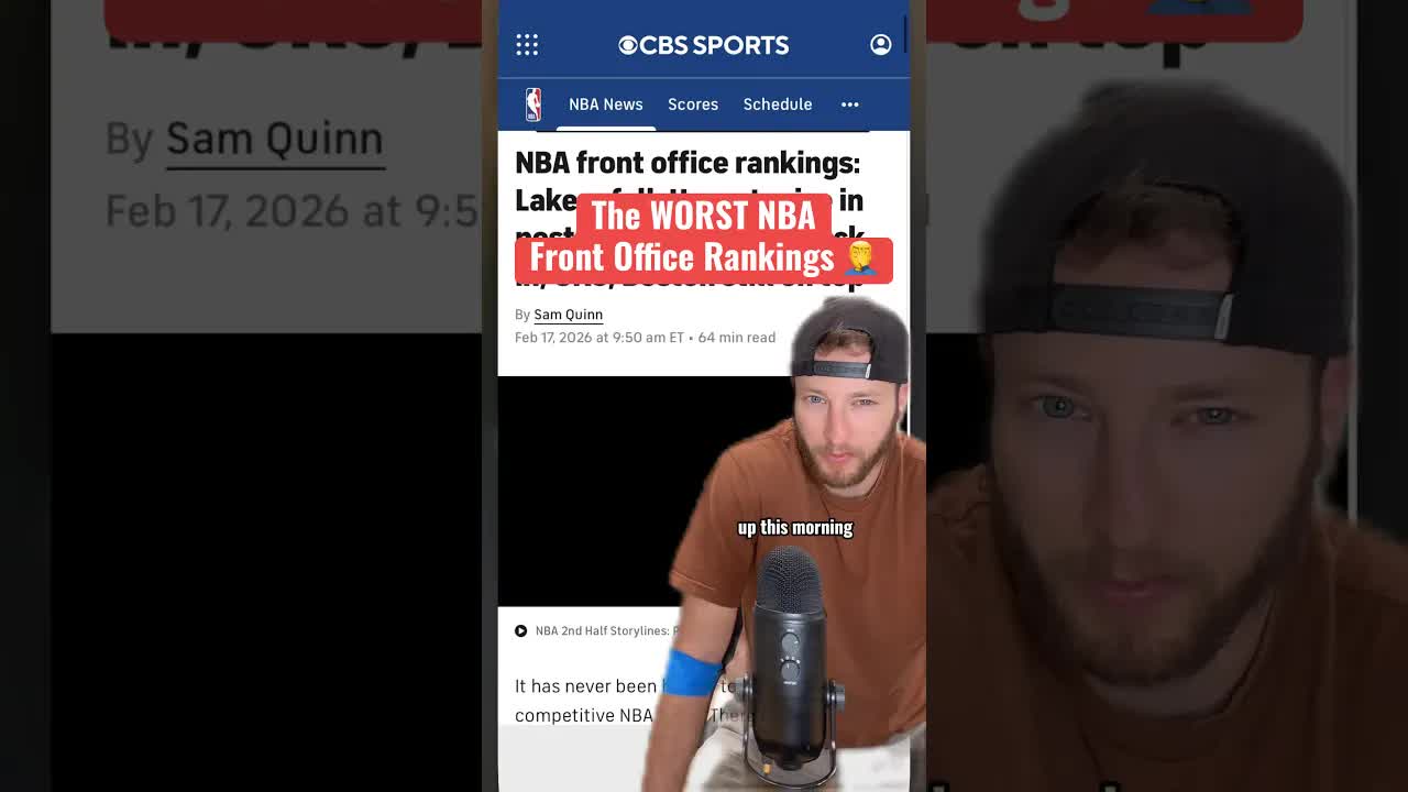 Reacting to CBS’s NBA Front Office Rankings…