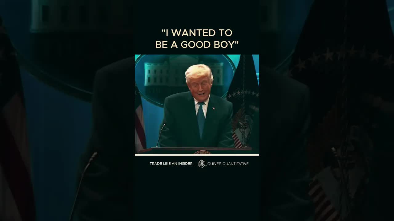 Trump: I wanted to be a good boy