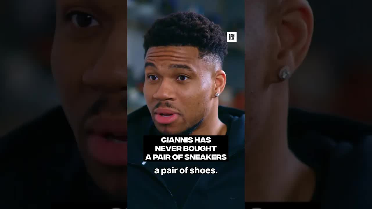 Giannis went from sharing shoes with his brother, to not having to pay for shoes ever again 😤