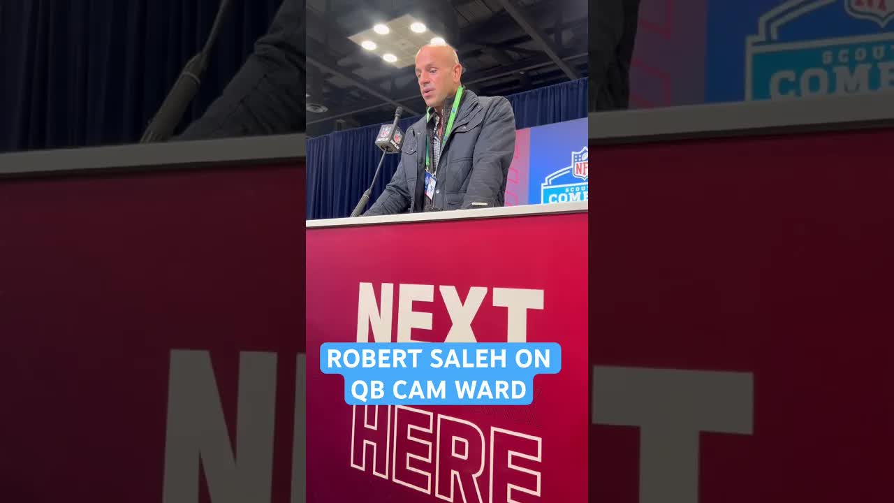 #Titans HC Robert Saleh with some very high praise for QB Cam Ward