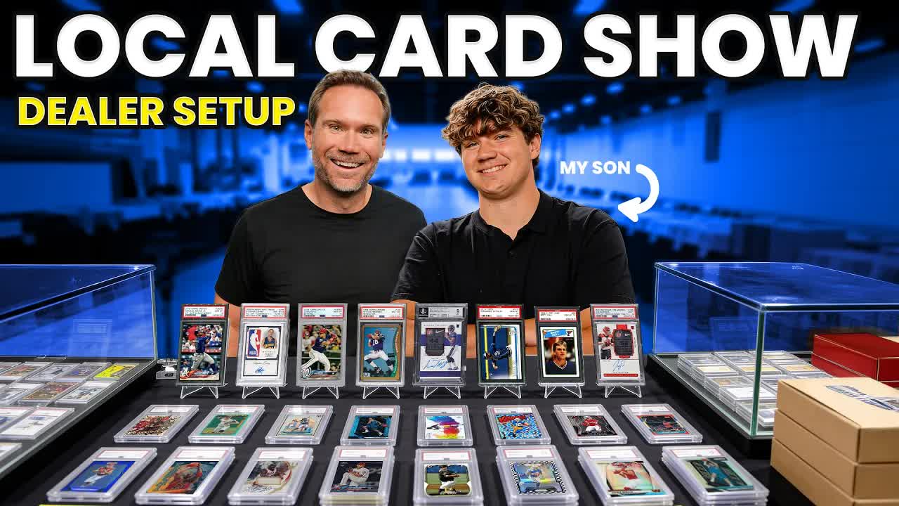 I Set Up as a Dealer at a Local Card Show with My Son (Dealer Perspective)