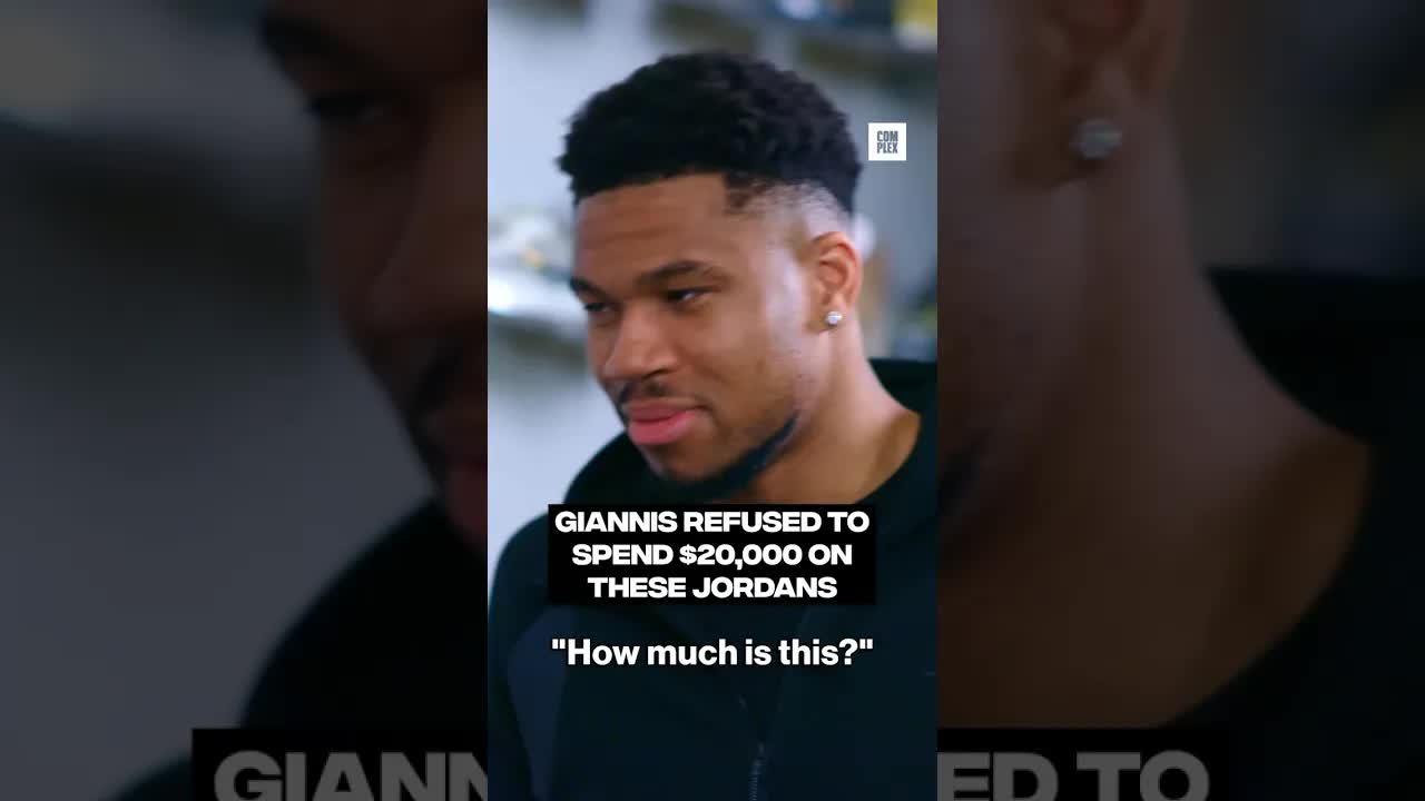 Giannis peeped the price tag on the Dior x Air Jordan 1 and dipped 😂 #SneakerShopping