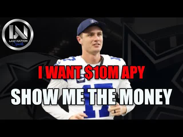 Cowboys Brandon Aubrey Wants $10 million per season. + MORE