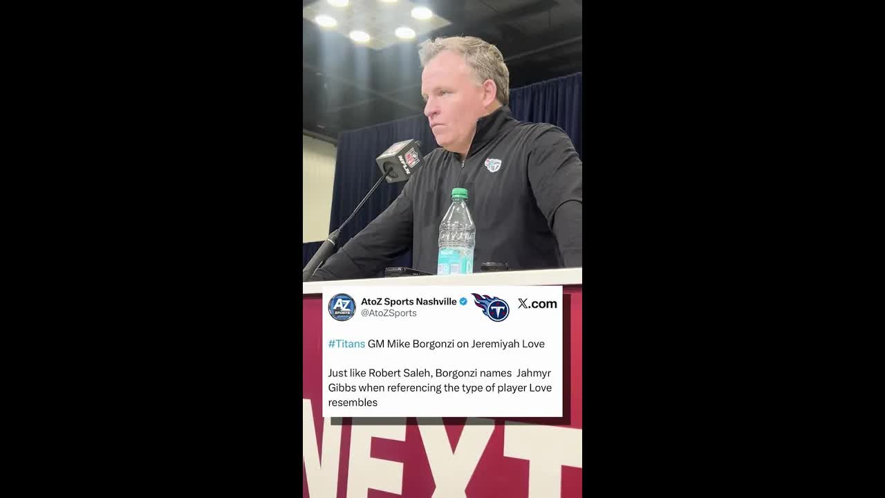 Could Jeremiyah Love be a realistic option for the #Titans at 4?