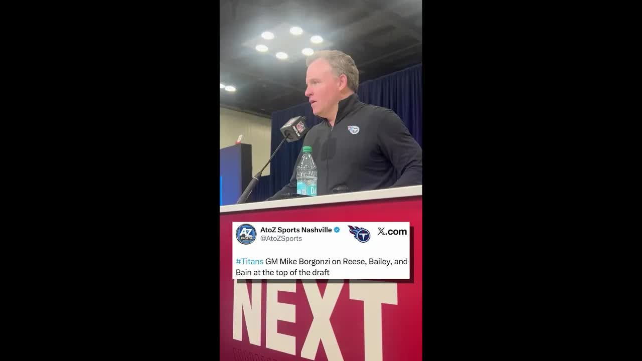 #Titans GM Mike Borgonzi weighs in on Arvell Reese, Rueben Bain, and David Bailey as options at four