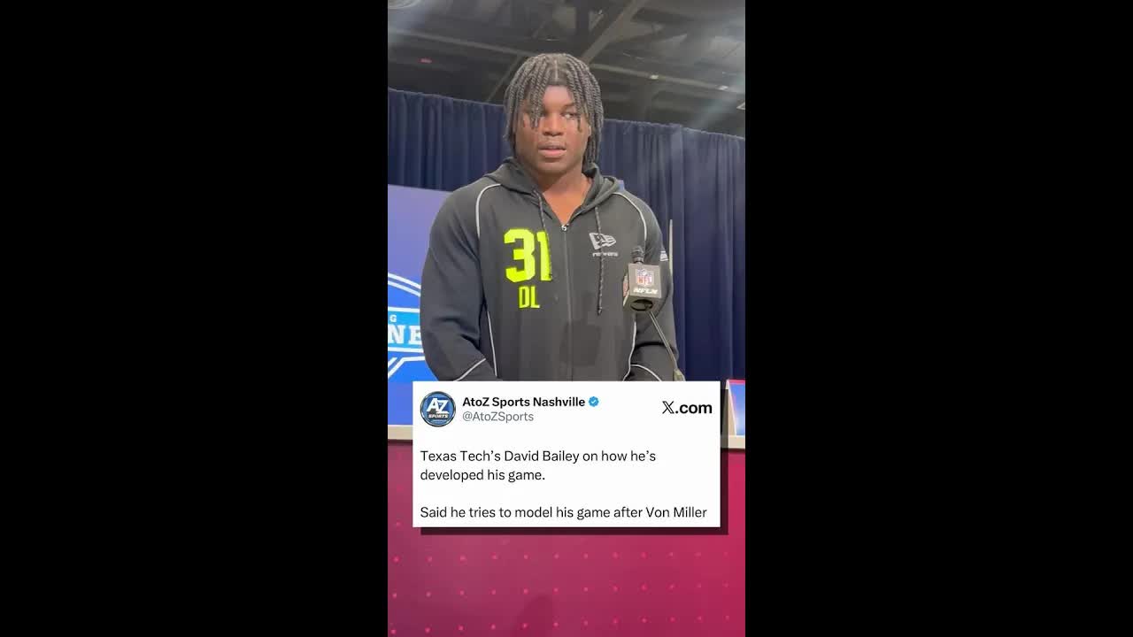 Texas Tech edge rusher David Bailey talks about how he has improved his game year after year