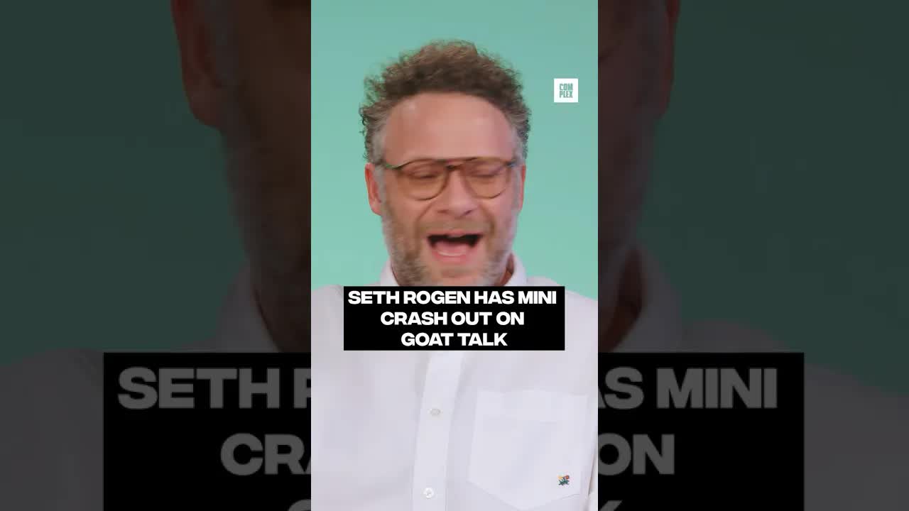 Seth Rogen has a mini crash out on #GOATTalk