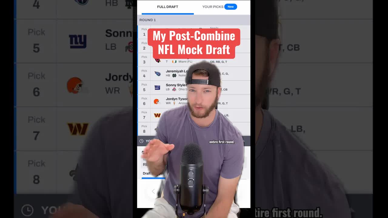 My NFL Mock Draft Post-Combine 🤝
