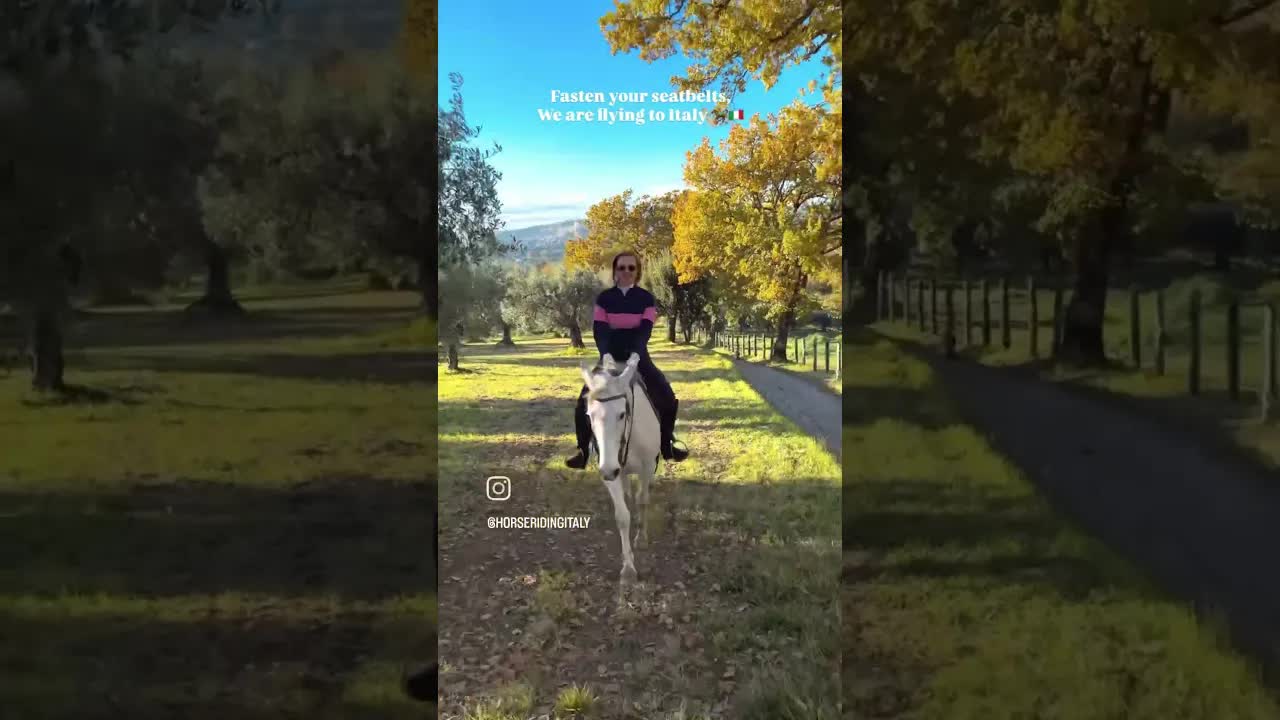 Let’s gallop together around Sabine hills in Italy 🤠🐎 May 15-18th, July 24-27th