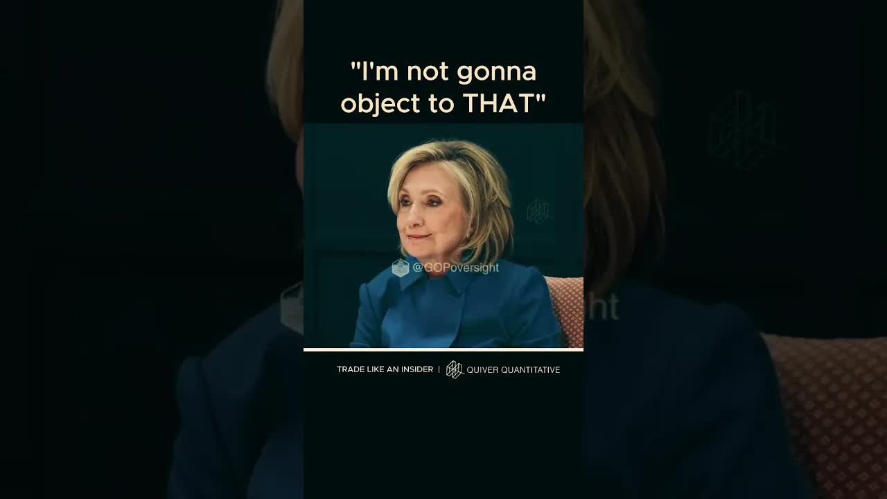 "I'm not gonna object to that"