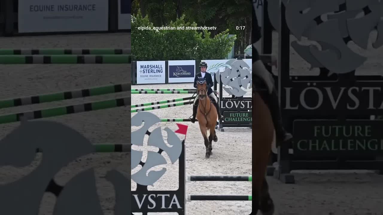 WEF9️⃣✅ underway! Athena & Valdes warming up for the 1.35M 👀