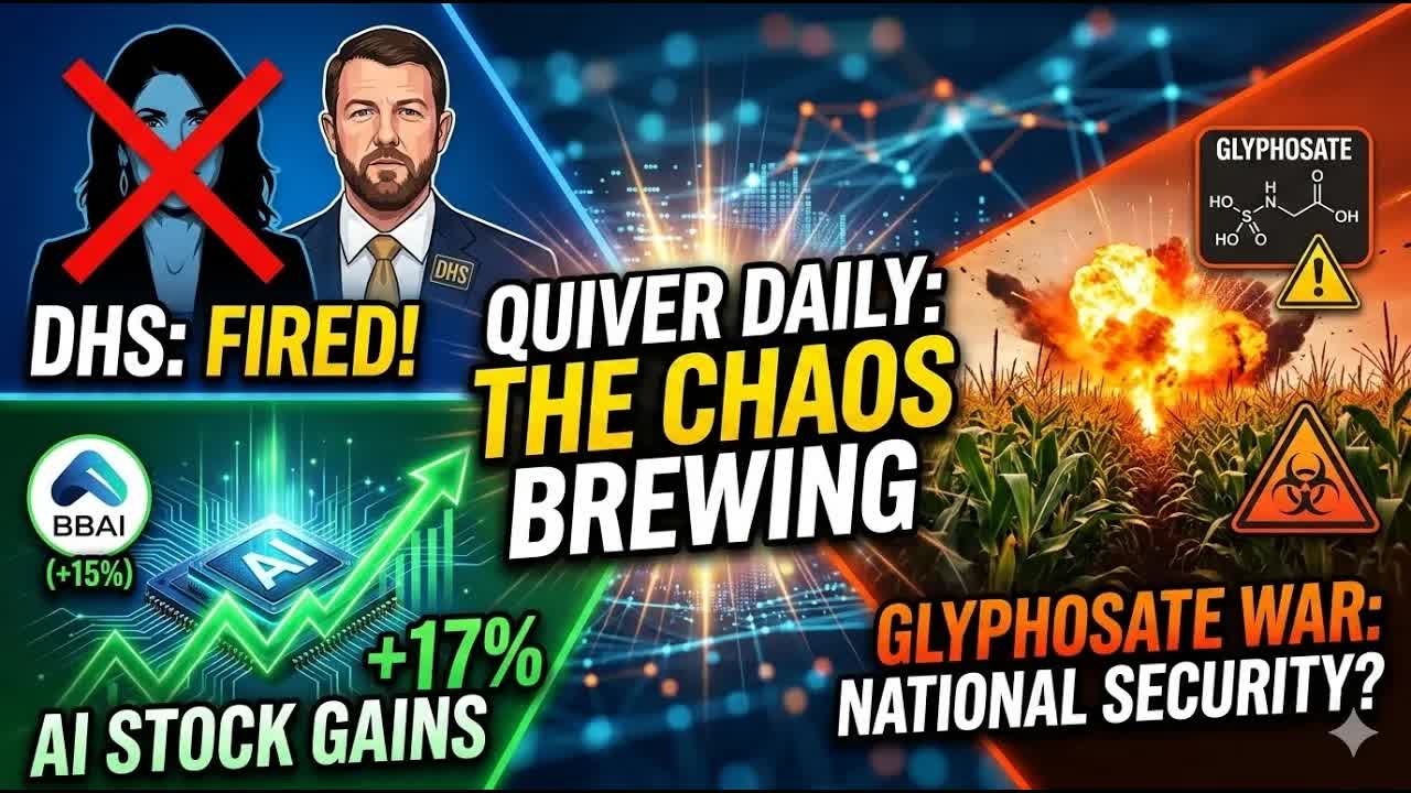 Quiver Daily: The DHS Firing, AI Stock Trades, & The Glyphosate War