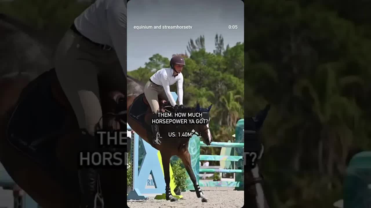 It’s a tricky question for an equestrian 😅🐎💥