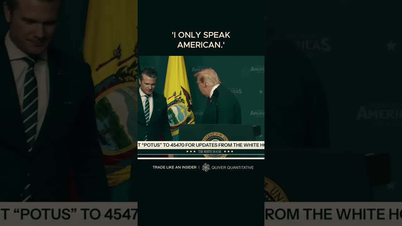 Pete Hegseth to Marco Rubio: 'I only speak American.'