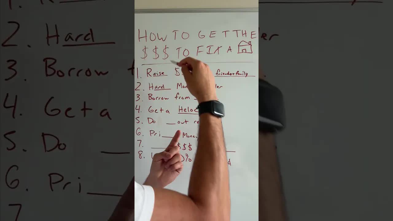 How to get the money to fix up a house