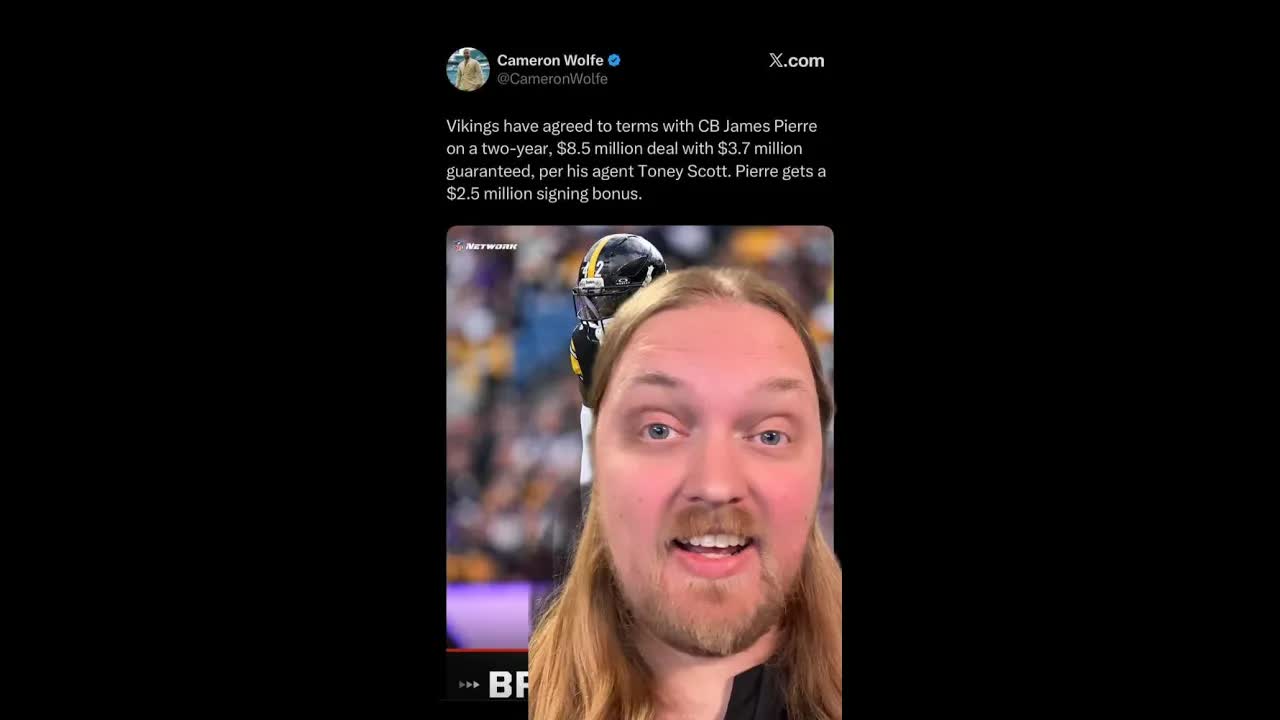 The #Vikings are signing CB James Pierre, making a calculated bargain bet in free agency