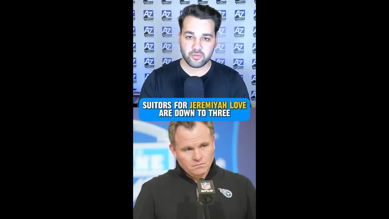 The number of suitors for Jeremiyah Love has shrunk to three, and the #Titans are still one of them