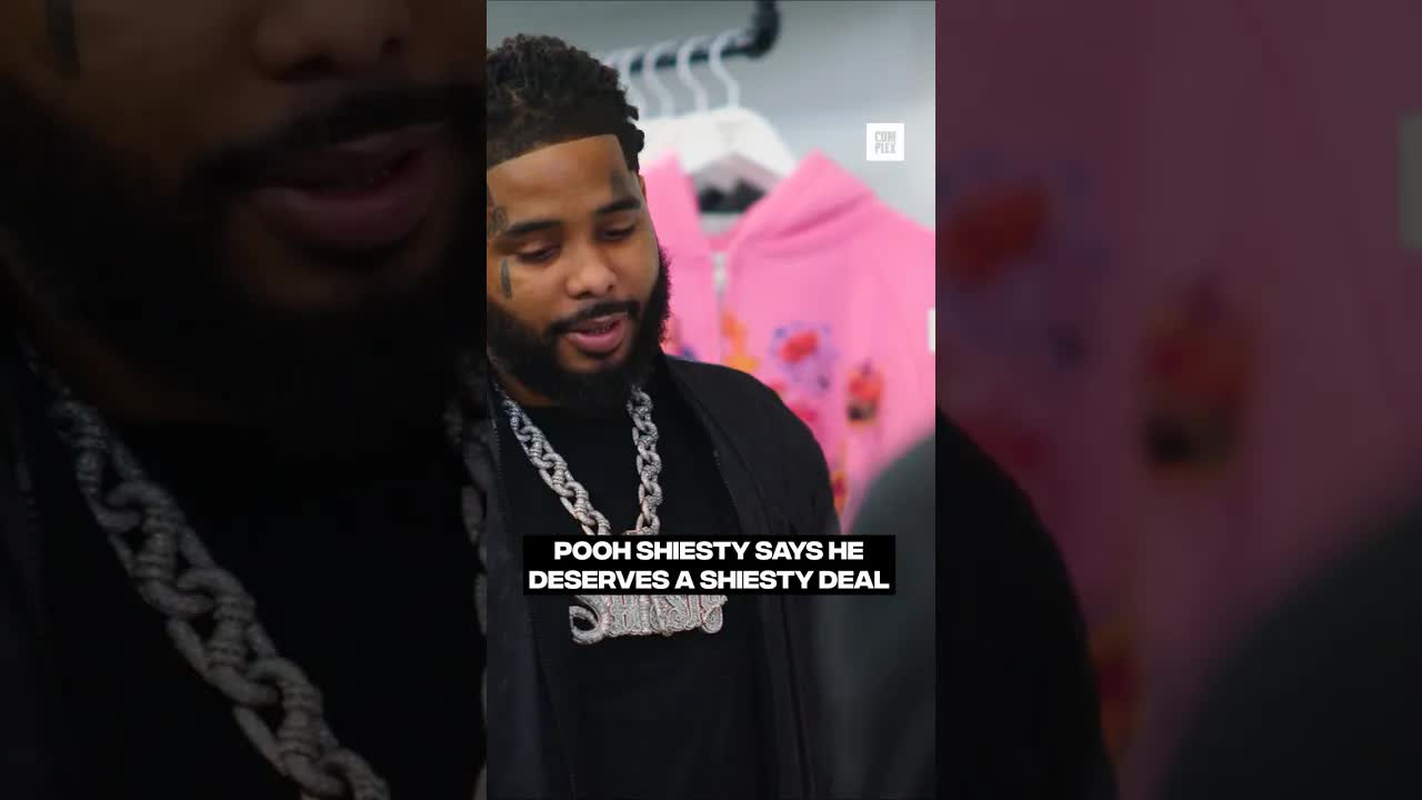 Pooh Shiesty says he deserves a deal for his ski mask influence ✔️ #SneakerShopping