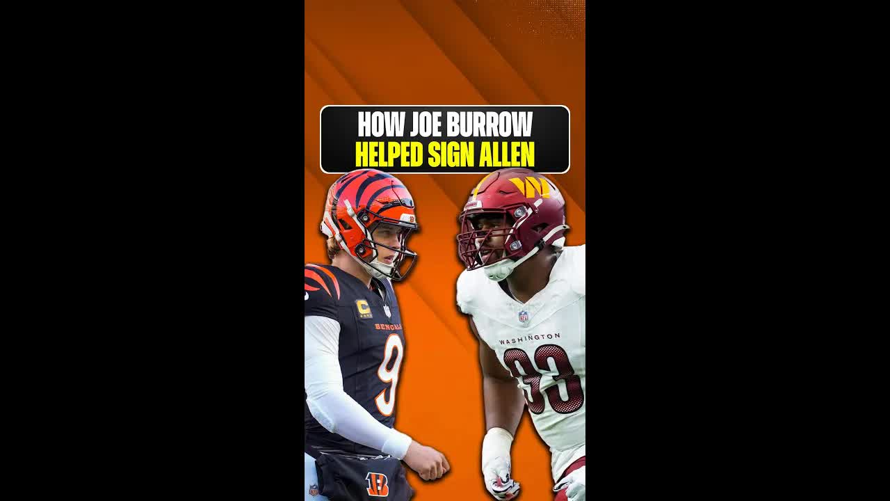 Joe Burrow helped the #CincinnatiBengals sign Jonathan Allen via #NFLFreeAgency?!? #WhoDey