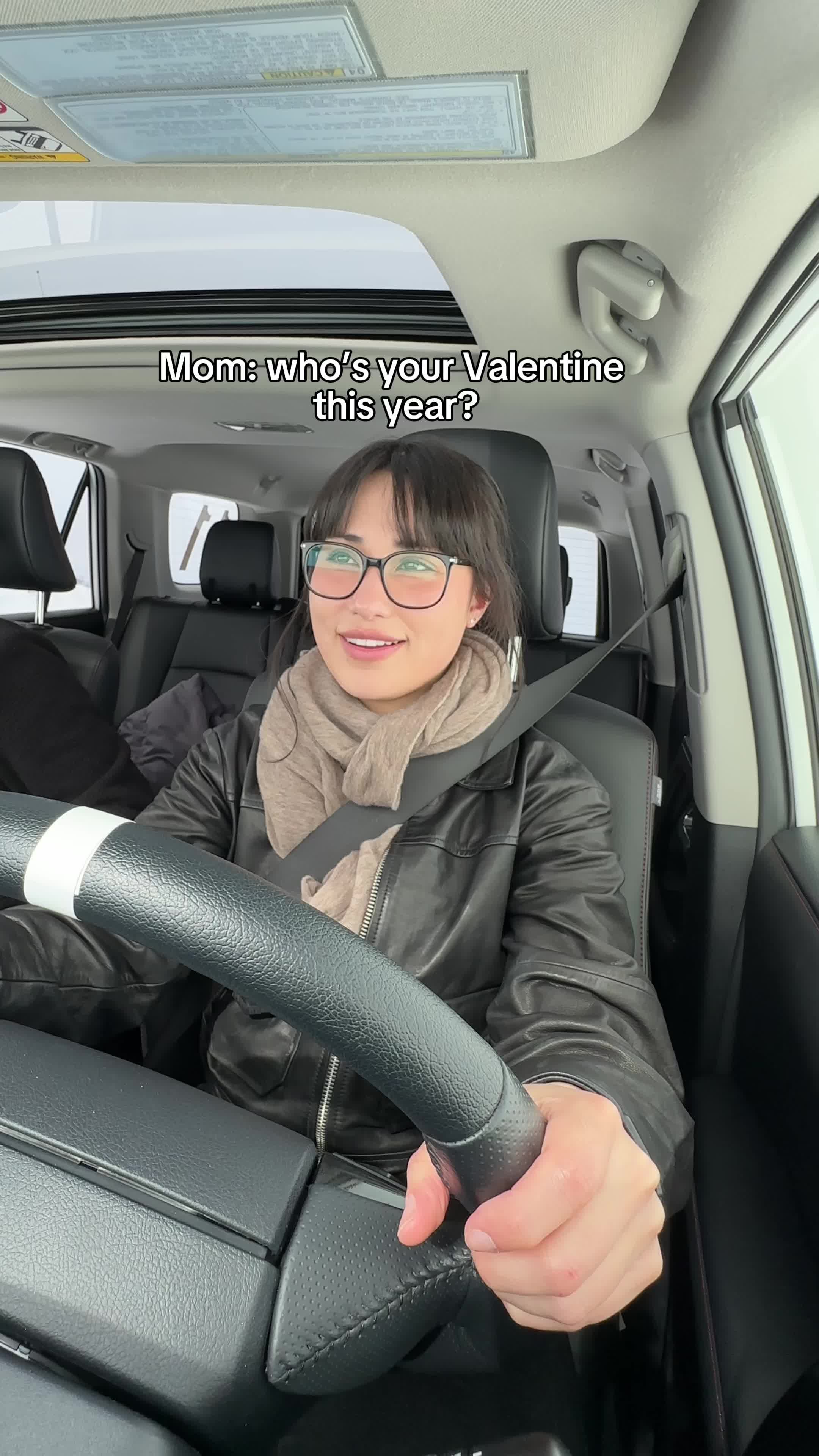 Reacting to my mom asking who my valentine is this year while driving