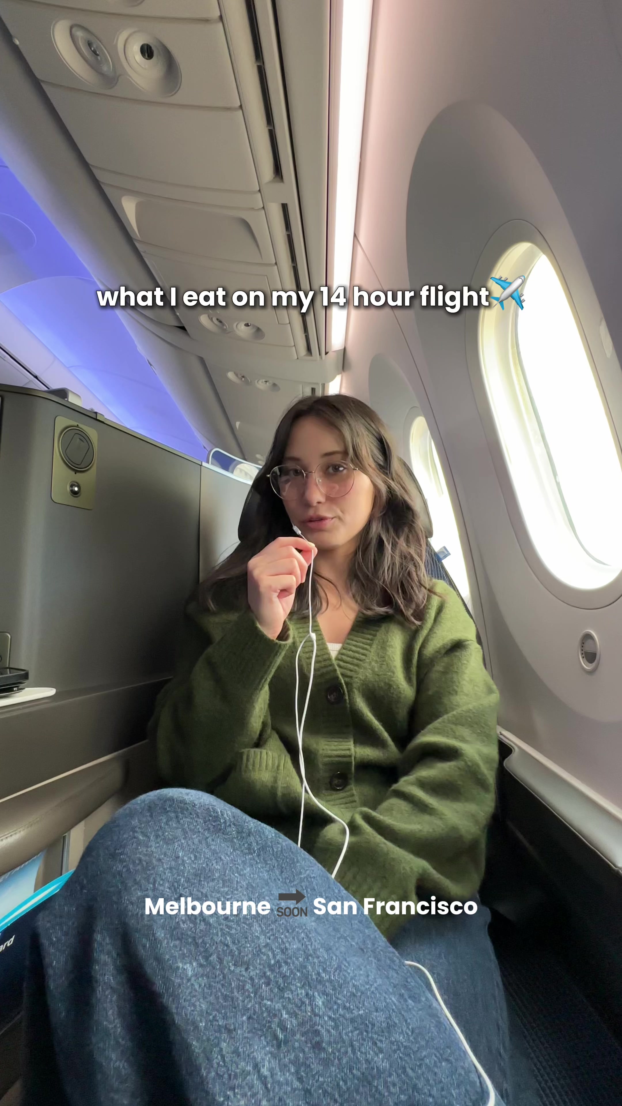 What I ate during 14 hours in United business class from Melbourne to SF