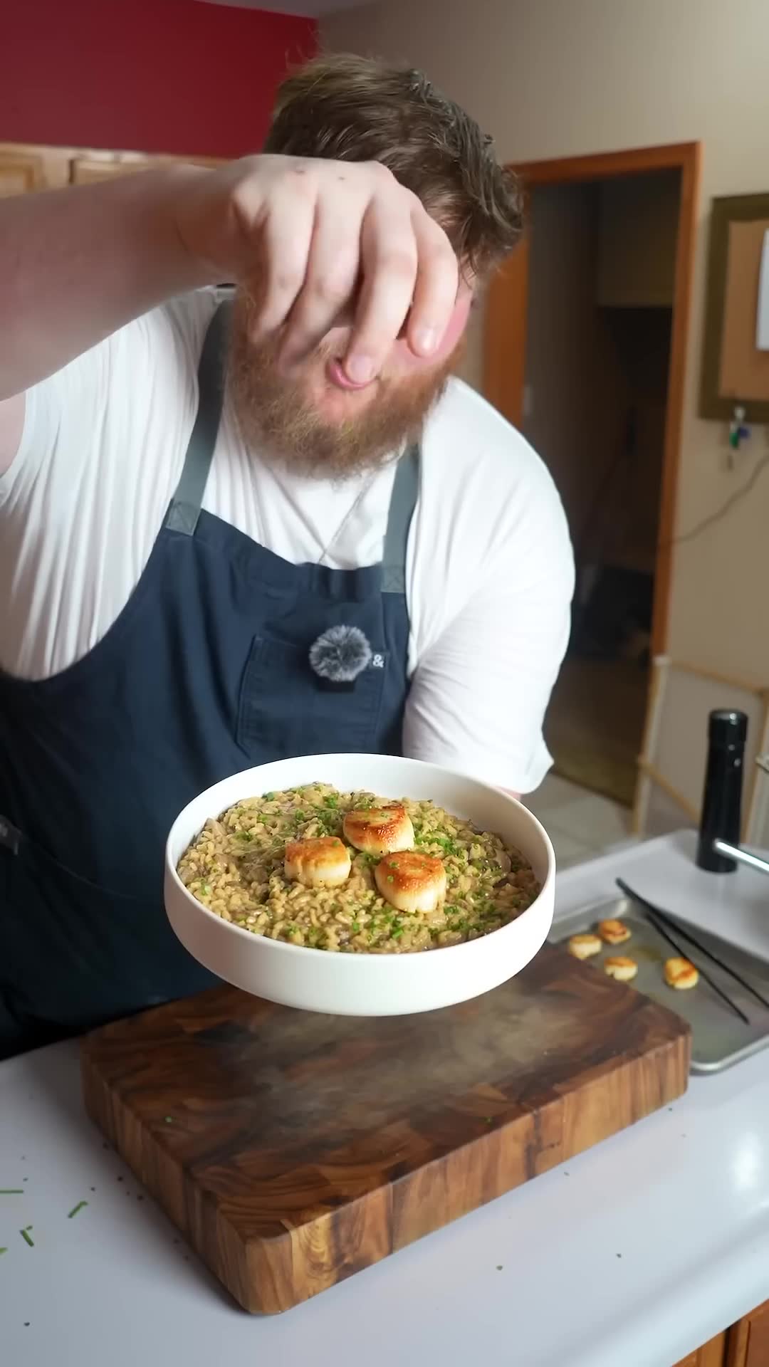 Approachable risotto with seared scallops recipe that's easier than expected