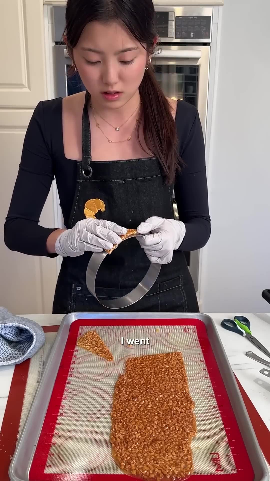 Third day focuses on the nougatine base for croquembouche