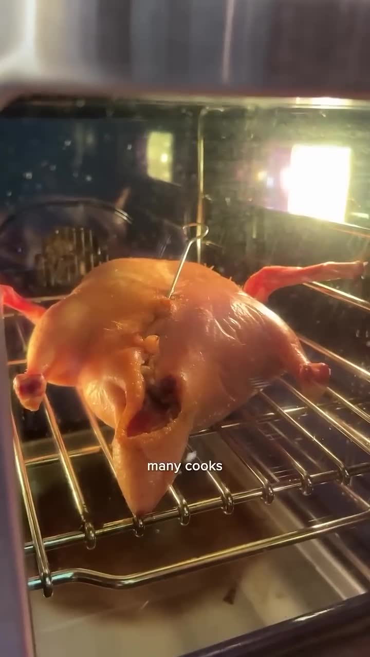 Second day of first-time peking duck cooking attempt