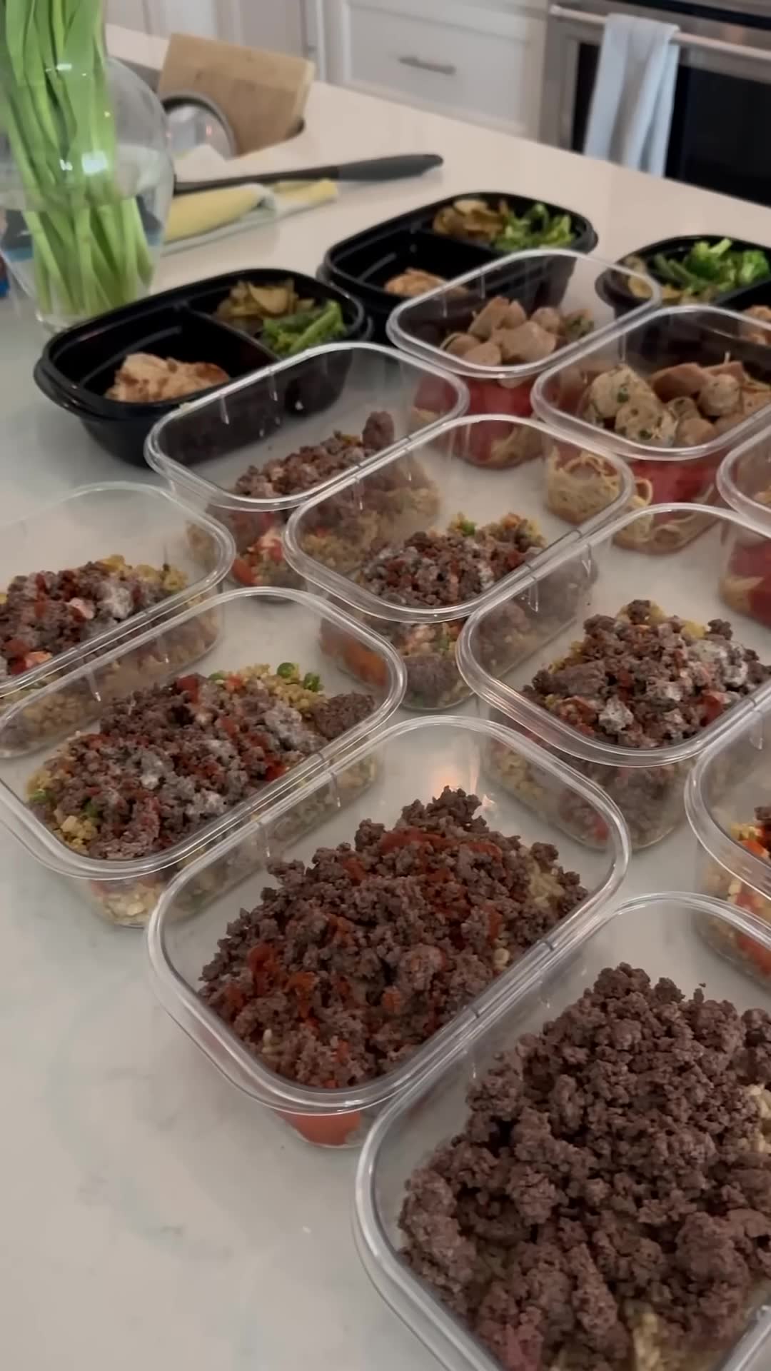 Four hours of meal prep condensed into one satisfying minute