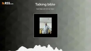 God ways are not our ways