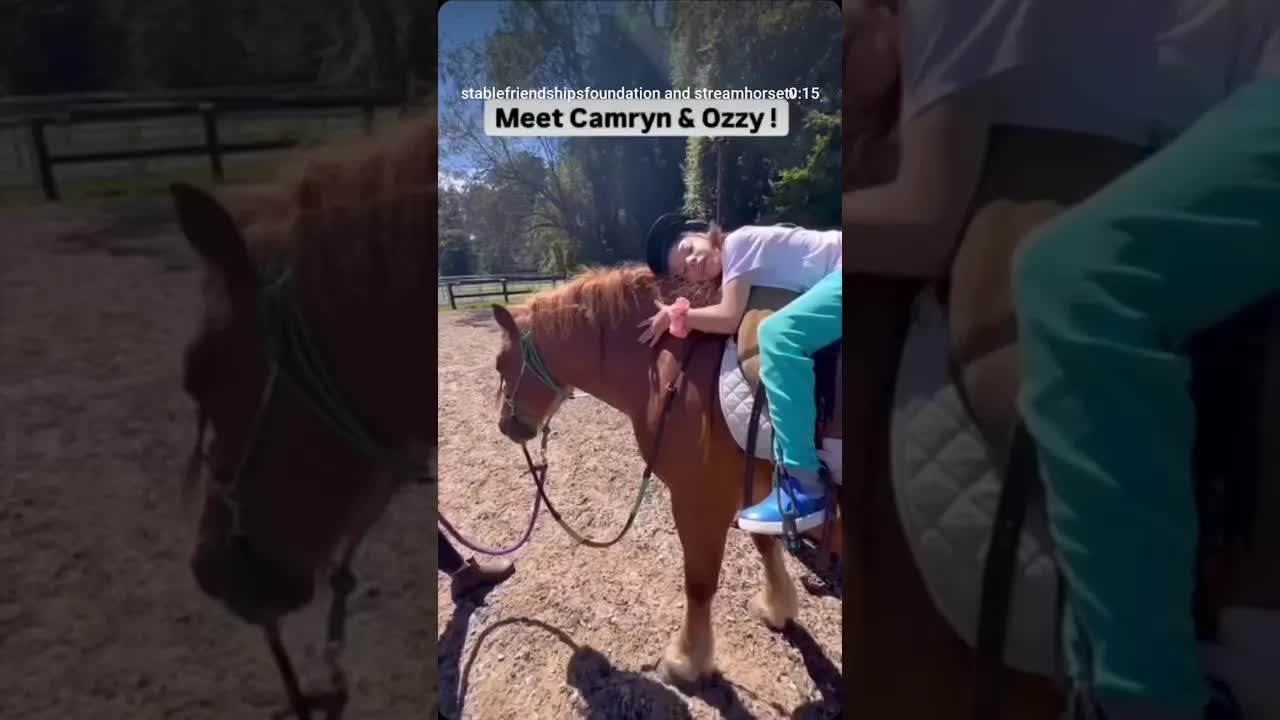 ⭐️ Meet Camryn and her equine partner, Ozzy!