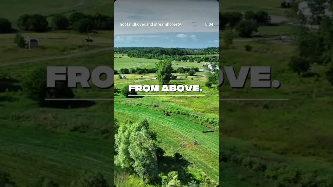 Eventers, this one’s for you 🐎✨ There’s nothing quite like a cross-country run from above