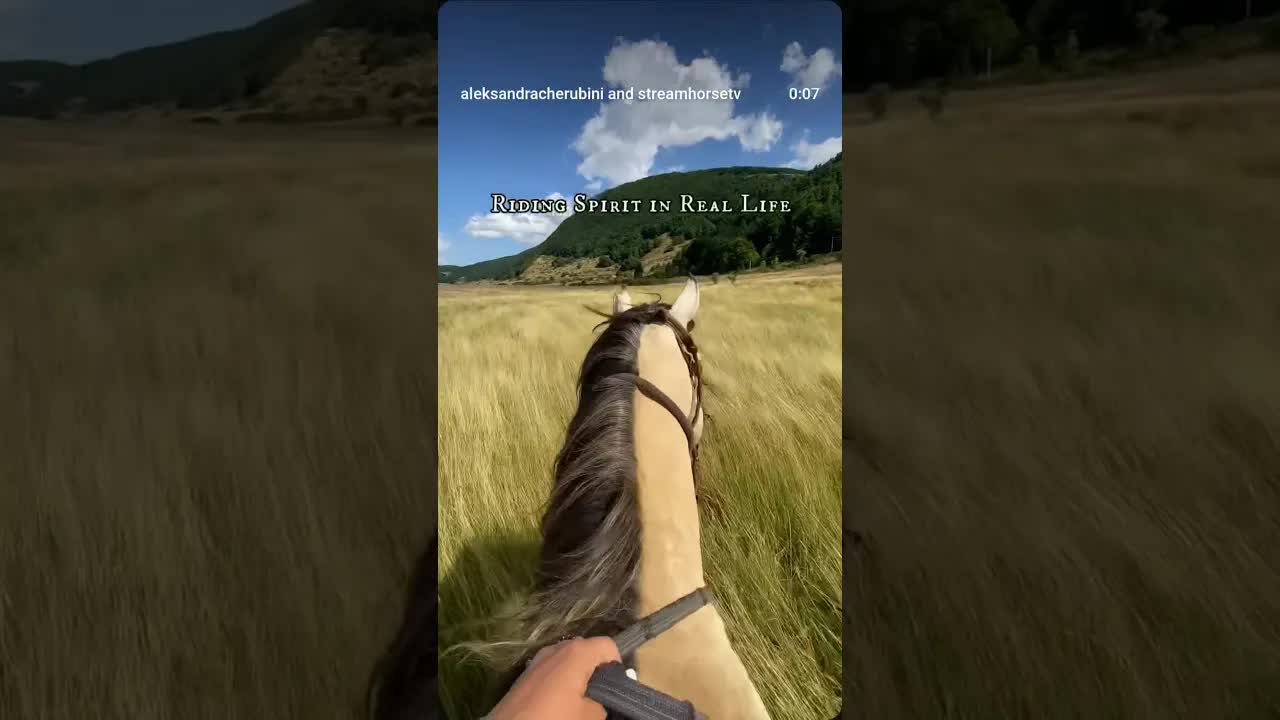 When your childhood dream comes true ⛰️ Spirit in real life @centro_ippico_il_ranch_ 🐴 Bijoux