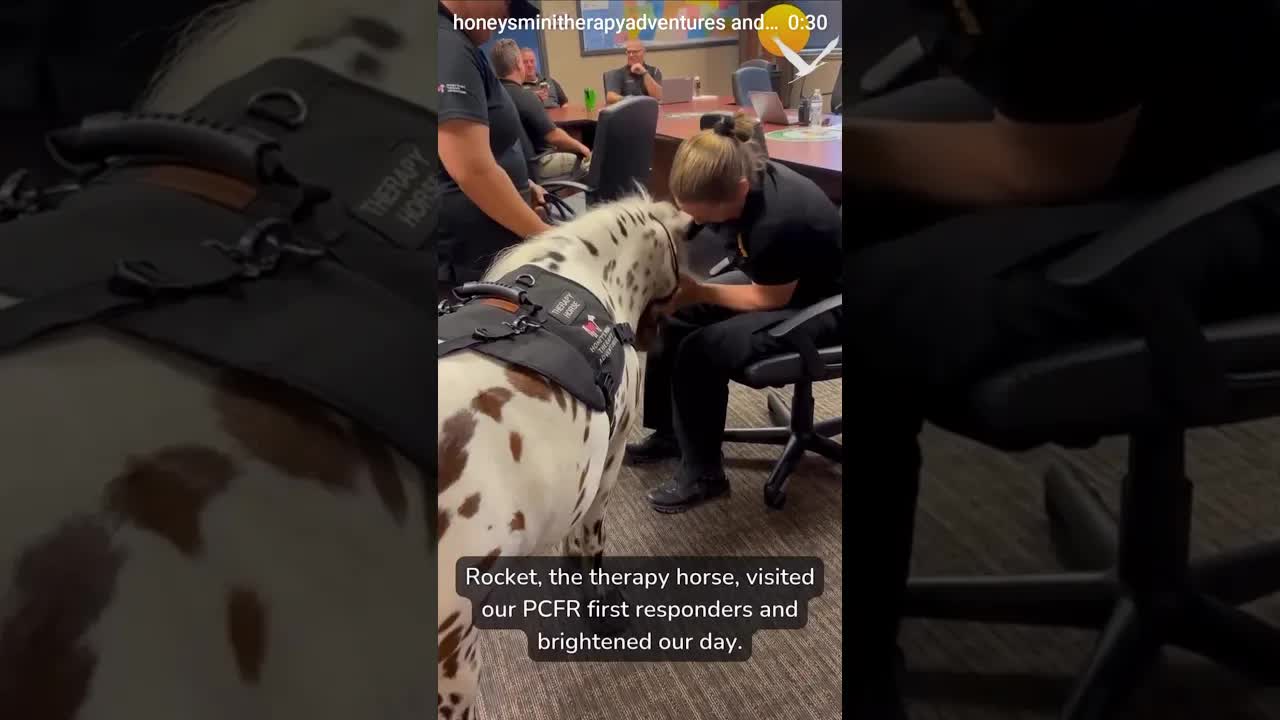 🚒🐴 Rocket rolled into Pasco Fire Rescue today and stole the show—literally!