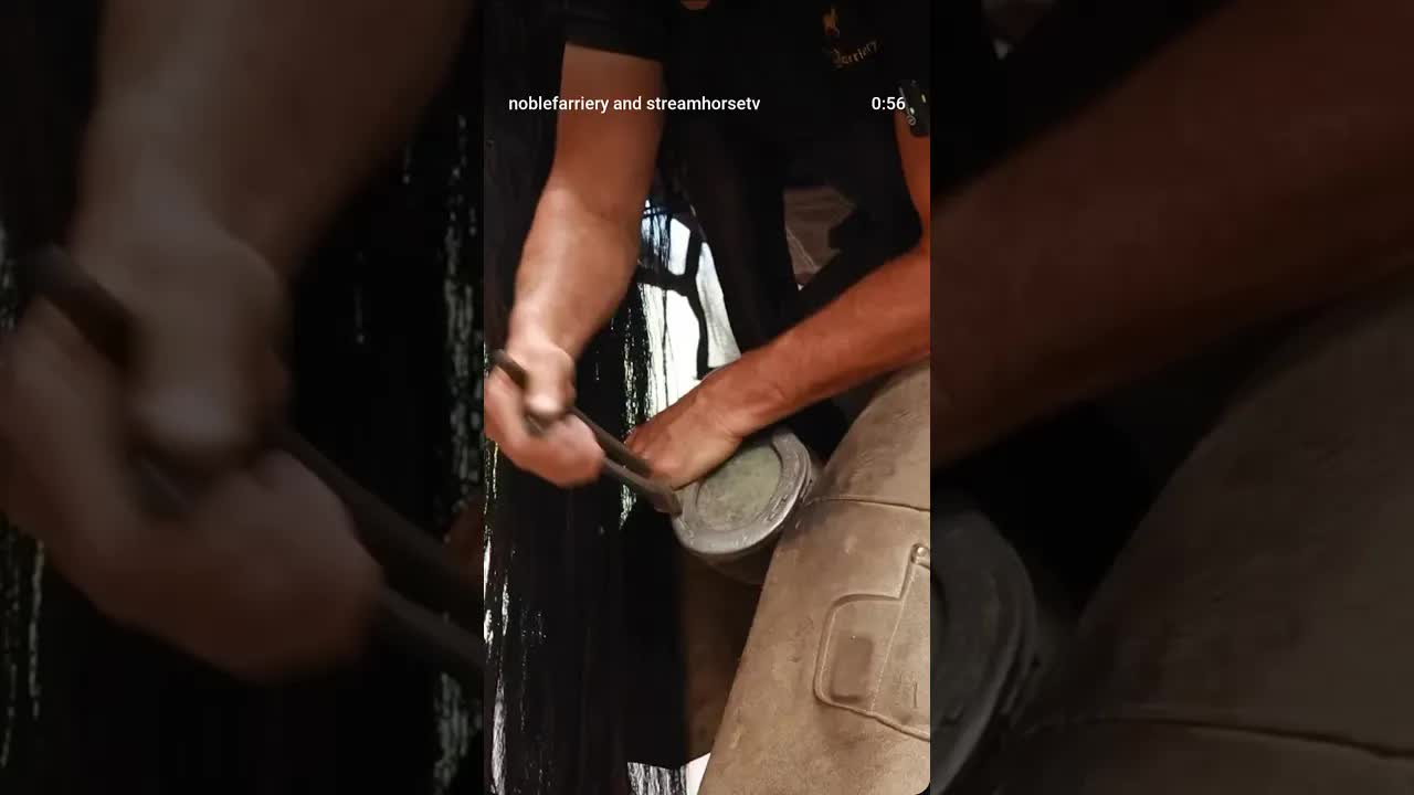 That first pop in the beginning 🤩 we love getting some ASMR of principal Farrier Seth Noble